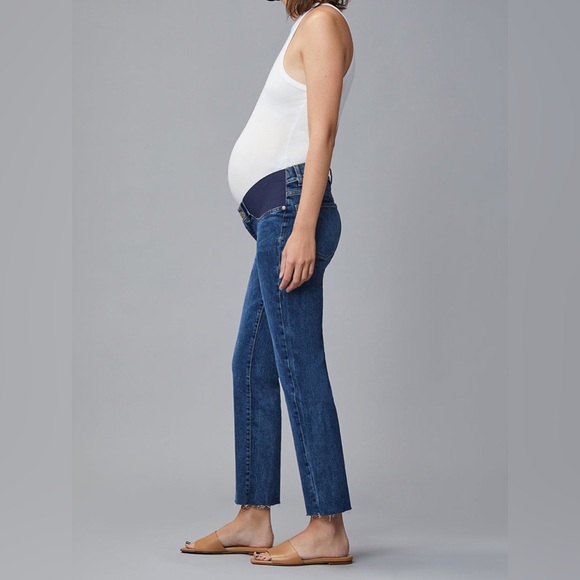 DL1961 NWT Women’s Patti Straight Maternity Vintage Jeans Size 26 $199 Retail - Picture 1 of 15